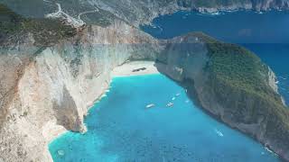 Zakynthos, Greece 4K - Turquoise Waters and Dramatic Coastal Cliffs With Beautiful Nature Videos