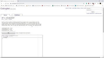 AP-1 (dividesSelf) Java Tutorial || Codingbat.com
