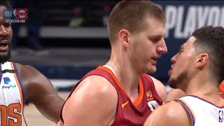 Nikola Jokic EJECTED from the Game for Hard Fouling Cameron Payne! | Jokic &amp; Booker Heated Exchange!