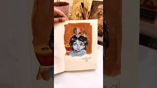 Little krishna acrylic Painting #vlog #shorts #art #kanha
