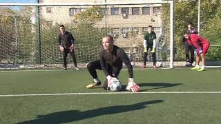 Nemanja Andjelic goalkeeper training at Viborg Koceic academy