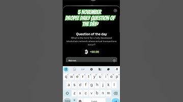 Today Daily Question of The Day DROPEE - Daily Dropee Question Code - Aaj Ka Dropee Question?#dropee