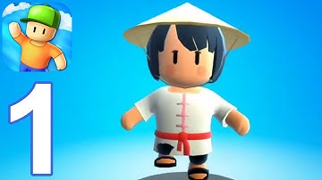 Stumble Guy‪s‬ - Gameplay Walkthrough Part 1 - First Win (iOS, Android)