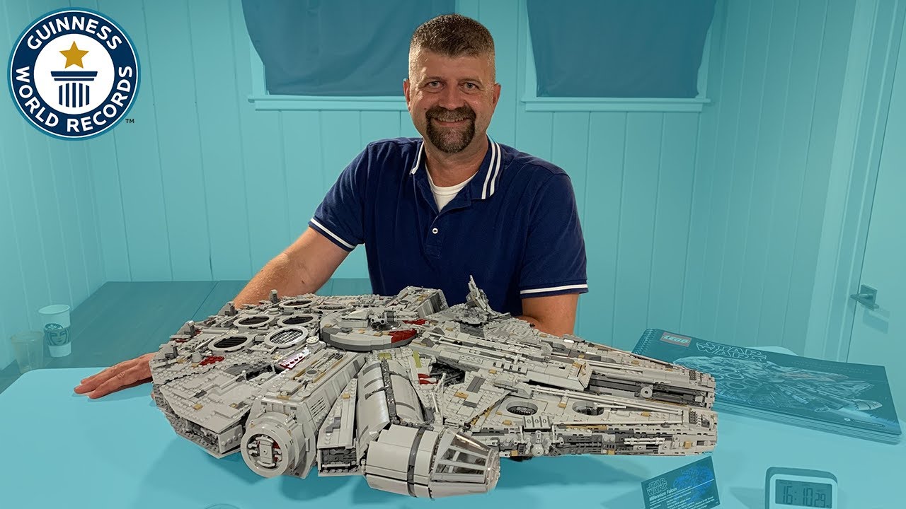 Markér Ansigt opad Souvenir Fastest time to build the LEGO® Millennium Falcon - Guinness World Records  - YouTube