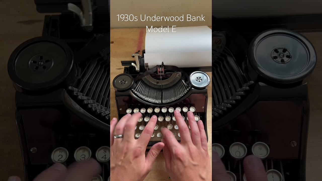 1930s Underwood Bank Typewriter  vintage  typewriterrevolution   asmr  wednesdayaddams