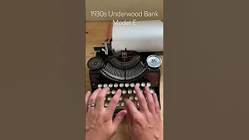 1930s Underwood Bank Typewriter #vintage #typewriterrevolution  #asmr #wednesdayaddams