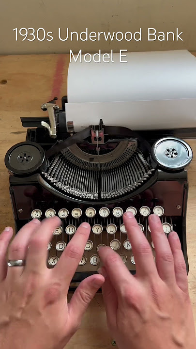 1930s Underwood Bank Typewriter #vintage #typewriterrevolution  #asmr #wednesdayaddams