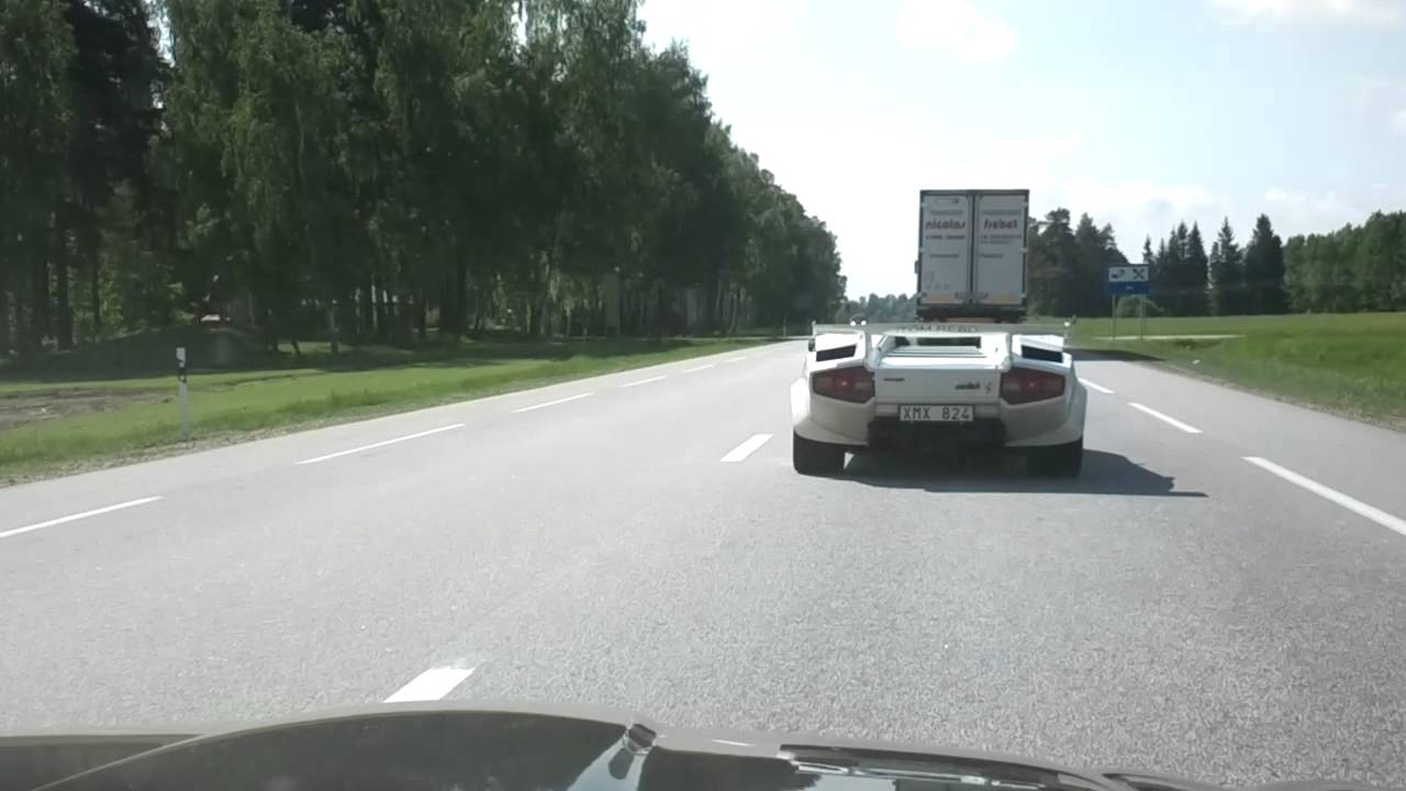 Daimler Super V8 vs Lamborghini Countach @ Gumball 3000, Latvia - YouTube Raymondey