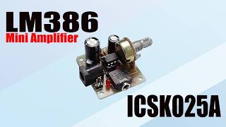 LM386 Audio Amplifier Circuit || Amplifier Circuit LM386 IC || ICSK025A