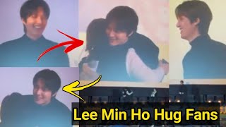 Camera Caught Lee Min Ho Hugging Female Fan on stage at Ulthera gold Story Events in Seoul