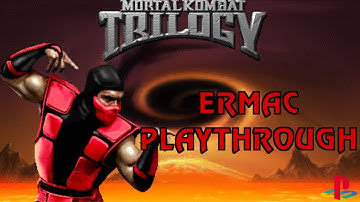 Mortal Kombat Trilogy: Ermac Playthrough (PlayStation 1) (1080p 60fps)
