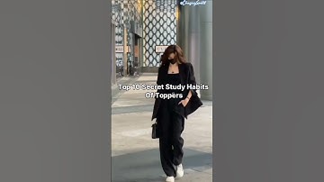 Top 10 secret study habits of Topper😎💯 #aesthetic #shortsfeed #shorts #motivation #fypシ゚viral