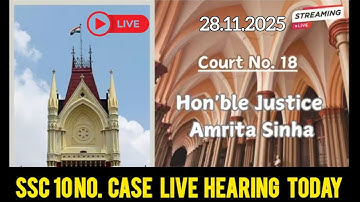 SSC 10 No. Case Live Hearing Today Calcutta Highcourt ||  SSC  Case Live Hearing Today