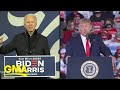 Trump, Biden hit trail hard as record early voter turnout continues | GMA