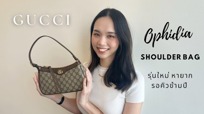 Gucci Ophidia GG key pouch unboxing + look inside the store, Gucci Diana  tote 