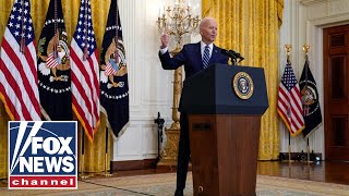 Biden holds press conference at NATO headquarters in Brussels
