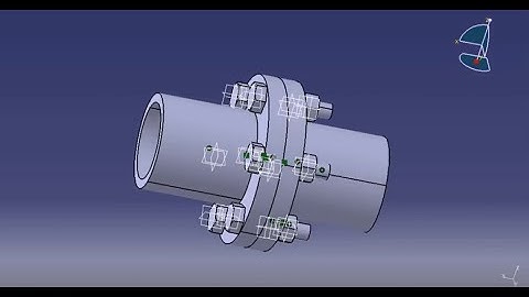 Catia In Minutes | Assembly of Rigid Flange Coupling Catia V5 Tutorial