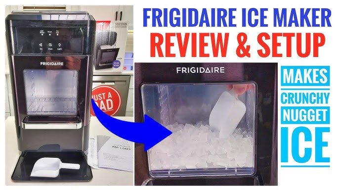 Frigidaire Efic235-Amz Countertop Crunchy Chewable Nugget Ice Maker, 44Lbs  Per Day, Self Cleaning Function[ Condition:Used] Retail: $298.99 - Dallas  Online Auction Company