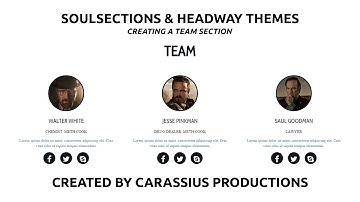 Creating Team Member section in Headway Themes with SoulSections