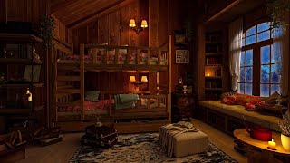 Cozy Rainy Room Ambience with Thunderstorm & Rain Sounds for Sleeping & Relax