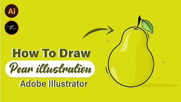 Adobe Illustrator CC Beginner Tutorial   Create a Vector Pear with Basic Shapes