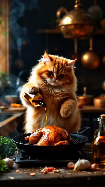 “The Cat Who Loved… and Lost”#cat #hen #aivideo
