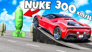 ❄️SAMOCHODY KONTRA 1000 BOMB ATOMOWYCH!? | BeamNG Drive | screenshot 3