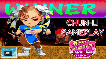 Super Puzzle Fighter 2 Turbo (PS1) - Chun Li Gameplay