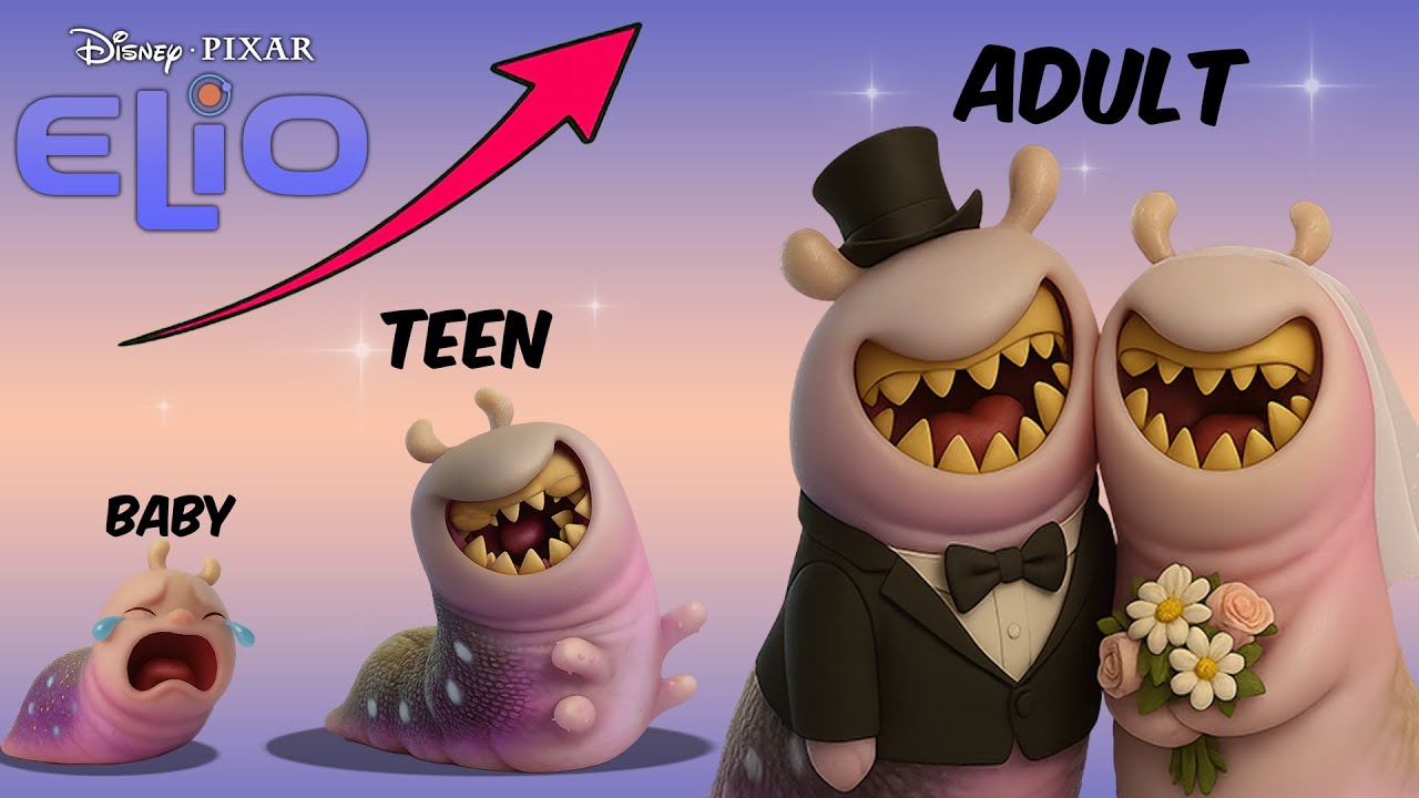 ELIO MOVIE CHARACTERS GROWING UP EVOLUTION📈!🛸👦👾 | Glordon, Lord Grigon, Ambassador Questa, Oooo