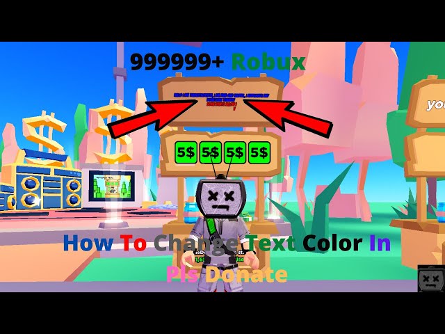 How to Change Text Color in Pls Donate - iPhone & Android - Roblox
