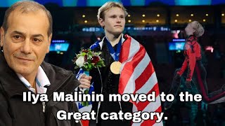 : Ilya Malinin moved to the Great category. Rafael Harutyunyan about Ilya Malinin.