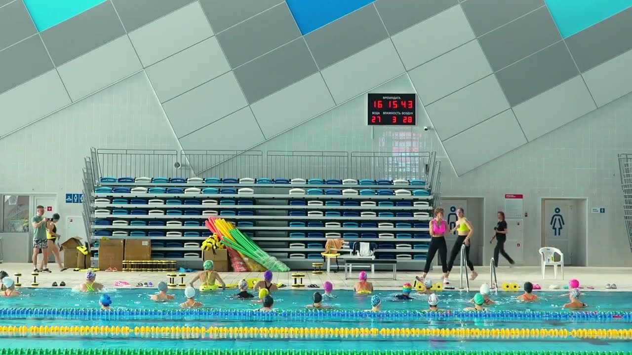 Deep water workout without equipment/Аквааэробика урок