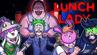 4 IDIOTS ALMOST GETS EATEN | Lunch Lady Funny Moments