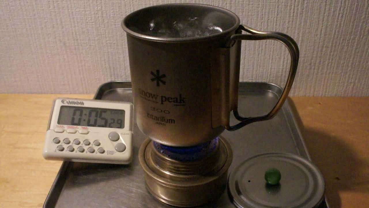  Alcohol Stove Pot Stand VW Stand Trangia Special Boiling Test YouTube