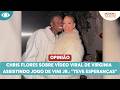 Chris Flores sobre vídeo viral de Virginia assistindo jogo de Vini pós término: "Teve esperanças"