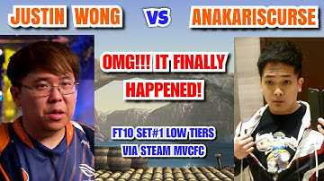 MVC2 JUSTIN WONG (Wazzler) vs ANAKARISCURSE - FT10 Low Tiers Set#1 (FINALLY!!)
