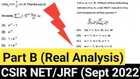 CSIR NET/JRF EXAM|Solution|Mathematical Sciences|Net exam 2022|Real Analysis|PD TUTORIAL