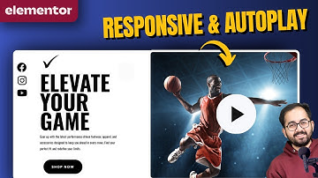 Responsive AutoPlay Video Hero Section - Elementor (FREE)