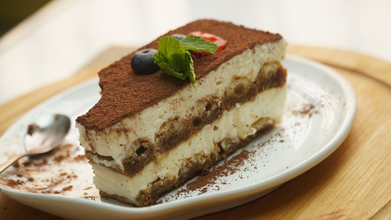 Easy Eggless Tiramisu with Homemade Ladyfingers - Spices N Flavors