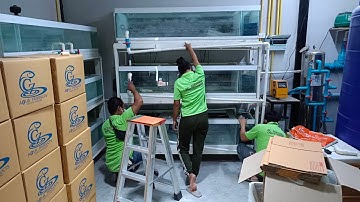 Doctor One - งานผ่าตัดตู้ปลา 3 ชั้นเป็น 1+2 ชั้น แยกชุด 2 ชั้นติดตั้งใหม่ เชื่อมระบบ Overflow Set 1