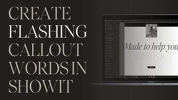 How to Create Flashing Call Out Words in Showit