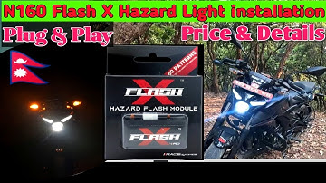 X Flash Hazard Light install in My Pulsar n160 | Flash X Hazard | Flash-X For Pulsar N160, N250