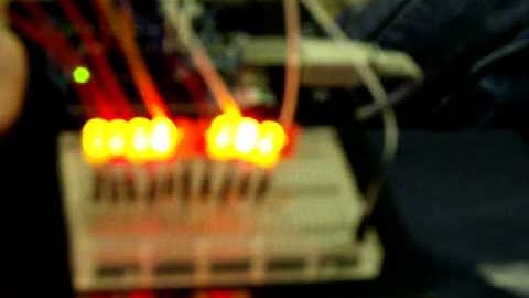 12 bit binary counter made using arduino