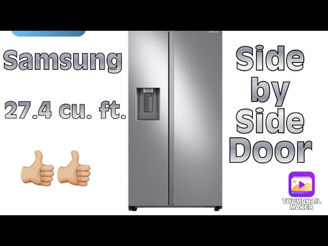 Samsung 27.4 cu. ft. Side by Side #refrigerator First look