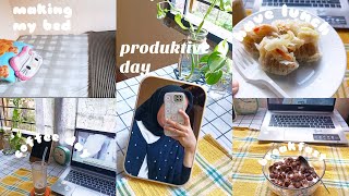 A PRODUKTIVE DAY 💞 breakfast, making my bed, morning skincare, finish the job ✨📖