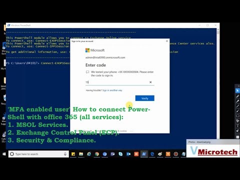 Using Office 365 Power-shell with MFA enabled | How to connect Power-Shell with O365 (All Services).