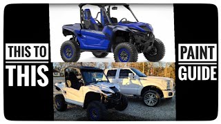 How To Guide Prep and Paint Sxs Plastics