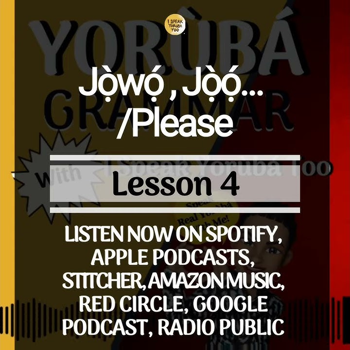 Yoruba Language How To Say Please In Yoruba Podcast shorts YouTube yoruba-gods-deities-orisha-yoruba-religion-ifa-religion-explained