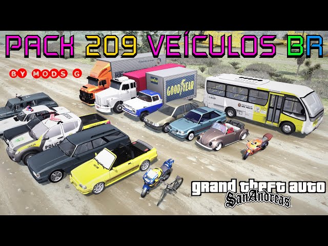 Mods GTA San Andreas: Pack de Veículos Brasileiros v1