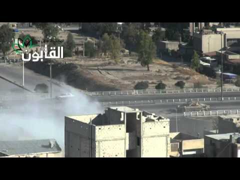 23 6 أوغاريت دمشق القابون الدبابة المتمركزة على اتوسترد دمشق حمص